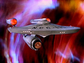 USS Enterprise NCC-1701 at galactic barrier