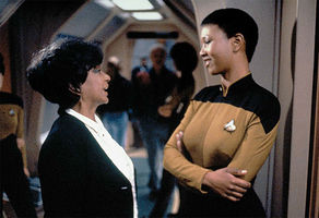 Nichelle Nichols and Mae Jemison